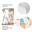 Coconut Tree Beach Surf Wall Art Canvas Print by Axyaa