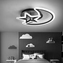 Axyaa Modern Black LED Ceiling Lamp Circle Design for Living Room, Bedroom, Study