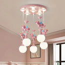 Axyaa Children's LED Carousel Pendant Chandelier for Princess Room & Living Room