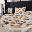 Axyaa Jacquard King Size Flannel Blanket for Cozy Autumn/Winter Comfort