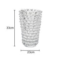 Axyaa Transparent Glass Vase Modern Desk Decoration For Flowers Arrangement