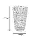 Axyaa Transparent Glass Vase Modern Desk Decoration For Flowers Arrangement