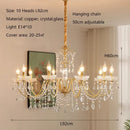 Axyaa Crystal Chandeliers Light for Living & Dining Room Luxe Ambiance