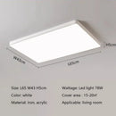 Axyaa Modern LED Ceiling Lights for Living Room Bedroom Study Kitchen Square Fixtures