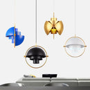 Axyaa Modern Sphere Chandelier - Gold Iron Pendant Lamp