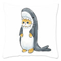 Axyaa Cat Shark Pillow Case: Kawaii Sofa Cushion Cover 45x45cm