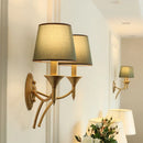 Axyaa Double Headed Wall Lamp for Study Bedroom - European Living Room Decor