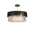 Axyaa Art Deco Crystal Tier Chandelier for Dinning Room