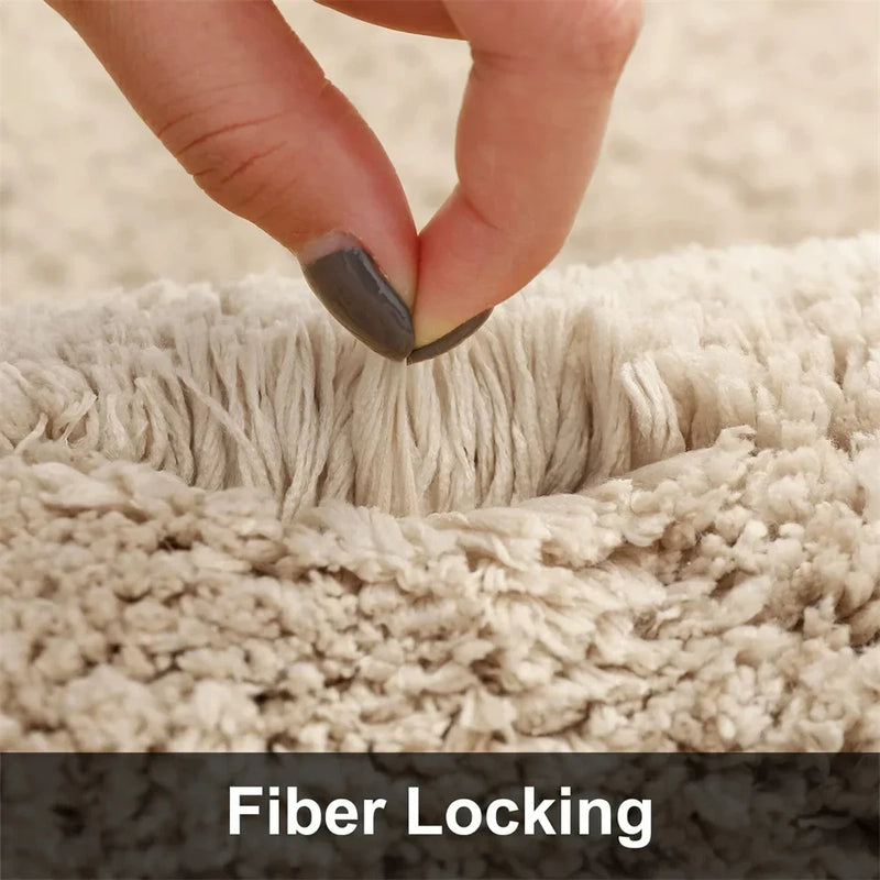 Axyaa Plush Non-Slip Bathroom & Kitchen Floor Mat - Soft, Absorbent, Luxurious Rug