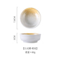 Axyaa Round Seasoning Dishes Set for Home & Restaurant, 2pcs