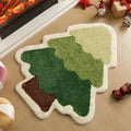 Axyaa Christmas Tree Mat Anti-Slip Imitation Cashmere Carpet