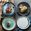 Axyaa Ceramic Steak and Vegetable Plate Set for High-end Dining Experience