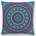 Axyaa Boho Rainbow Mandala Pillow Case Sun Moon Flowers Dream Fantasy Cover