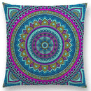 Axyaa Boho Rainbow Mandala Pillow Case Sun Moon Flowers Dream Fantasy Cover