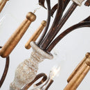 Axyaa Rural French Retro Chandelier for Home Decor