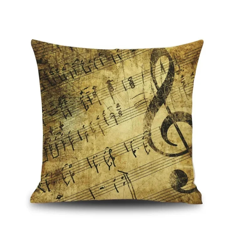 Axyaa Piano Key Notes Pillowcase - Home/Office Sofa Decor