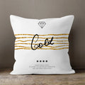 Axyaa Gold Heart Art Print Cushion Cover - Nordic Style Sofa Pillowcase