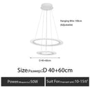 Axyaa Modern Living Room Chandelier LED Indoor Lighting Bedroom Decor