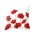 Axyaa Red Square Pillow Case for Home Décor