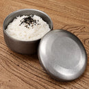 Axyaa Stainless Steel Double Layer Soup Bowl with Lid - Korean Tableware