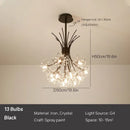 Axyaa Nordic Crystal Dandelion Chandelier for Modern Living Spaces