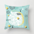Axyaa Geometric Datura Bohemian Style Wreath Seat Pillow Cover