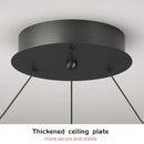 Axyaa Spiral Aluminum LED Chandelier for Home Decor and Lighting Fixtures