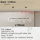 Axyaa LED Tube Ceiling Chandelier Pendant Light for Dining & Living Room