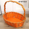 Axyaa Wicker Serving Baskets: Handwoven Multicolor Fruit Bread Vegetable Basket (8 Styles)