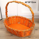 Axyaa Wicker Serving Baskets: Handwoven Multicolor Fruit Bread Vegetable Basket (8 Styles)