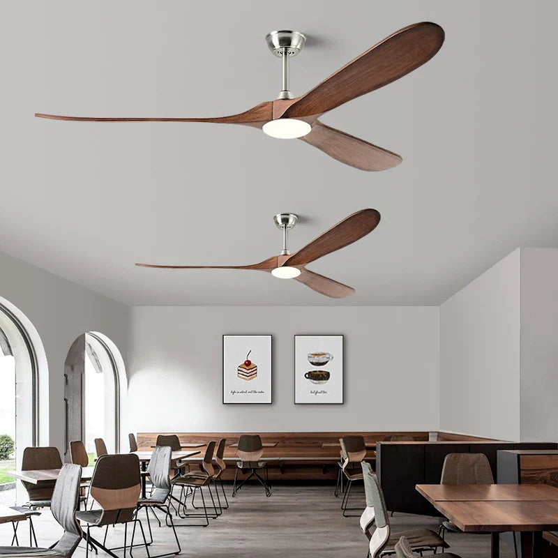 Axyaa Retro Large Ceiling Fan Lamps for Home Office Lounge Living Room Bedroom