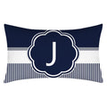 Axyaa Blue Stripe Pillowcase 30X50 for Sofa Chair Decor