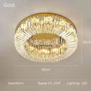 Axyaa LED Crystal Ceiling Lamp: Modern Home Decor Atmosphere Lighting