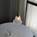 Axyaa Glass LED Pendant Light Kitchen Island Modern Minimalist Hanging Lamp