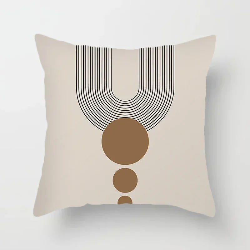 Axyaa Abstract Pattern Cushion Cover - 45*45cm Polyester Pillowcase