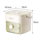 Axyaa Ice Mold Maker with Easy-press Lid, Large Capacity Storage Container