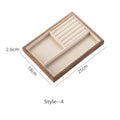 Axyaa Black Walnut Wooden Jewelry Box: Large Capacity, Stackable for Earrings, Necklaces