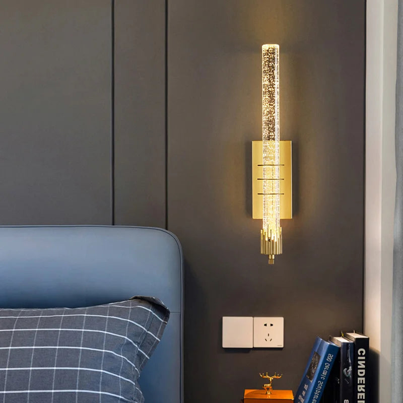 Axyaa Bubble Crystal Wall Lamps: Elegant Indoor Lighting for Living Room, Bedroom, Study & More
