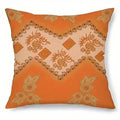 Colorful Geometric & Floral Patterned Pillow Cover by Axyaa for Sofa, Bedroom, Car