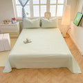 Axyaa Solid Color Lattice Yarn-Dyed Sheets - Soft and Skin-Friendly