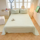 Axyaa Solid Color Lattice Yarn-Dyed Sheets - Soft and Skin-Friendly