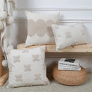 Nordic Style Beige Loop Cushion Covers for Home Decor by Axyaa