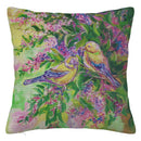 Axyaa Bird Flower Linen Pillowcase Sofa Cushion Cover Home 40x40-60x60
