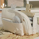 Axyaa Makeup Tools Organizer for Women - Large Capacity Cosmetic Bag
