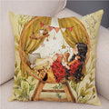 Axyaa Fairy Tale World Pillowcase: Cartoon Pattern Decor for Living Room or Children's Room