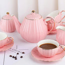 Axya European Style White Bone Teaware Set for Coffee & Afternoon Tea