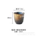 Axyaa Hand-Painted Ceramic Tea Cup Stoneware Kung Fu Coffee Milk Cup