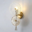 Axyaa Crystal Light Luxury Wall Lamp: Elegant American Design, Bright LED for Bedroom & Living Room