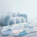 Axyaa Fluffy Nordic Style Plush Rug for Home Decor, Thick Soft Carpet Anti-slip Mat