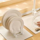 Axyaa Kitchen Dish Rack Organizer - Multifunctional Dinnerware Storage Stand